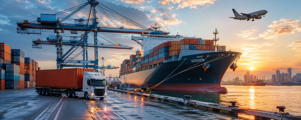 Navio e operação internacional FoxBuy